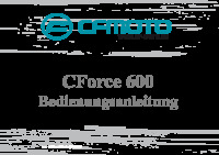 Bedienungsanleitung Handbuch CFMOTO Force-600 DEA